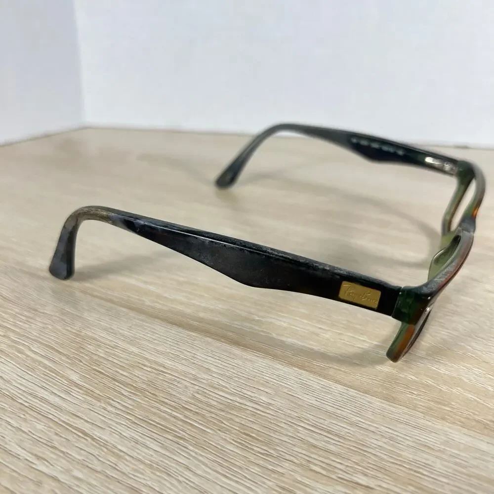 Ray-Ban RB5206 2445 Eyeglasses 52-18-140 Brown Green Full Rim PARTS ONLY